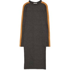 Zara Trafaluc Charcoal Racing Stripe Dress